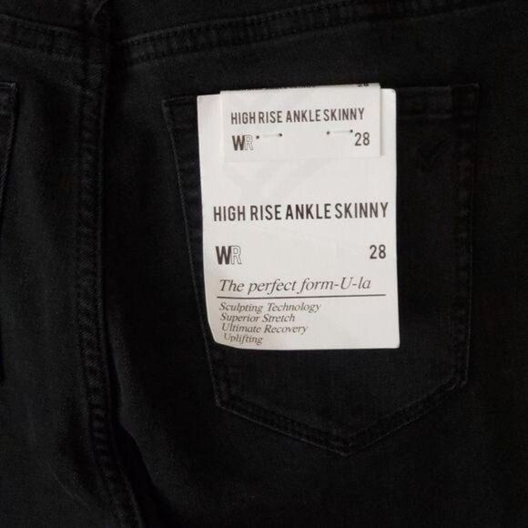 William Rast High Rise Waist Ankle Stretchy Jeans Side Piping Junior Size 28 - Picture 8 of 14